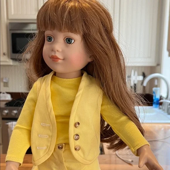 Yellow Doll with Vest - Picture 2 of 4